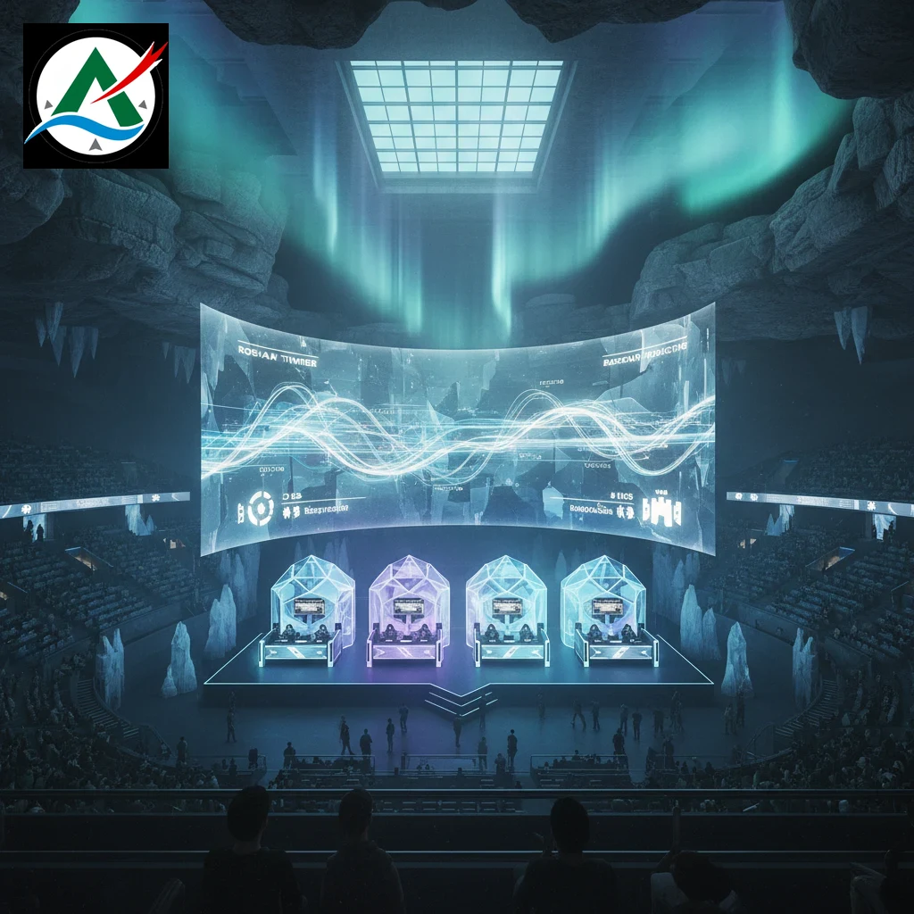 Live digital match dashboard displaying real-time gaming statistics